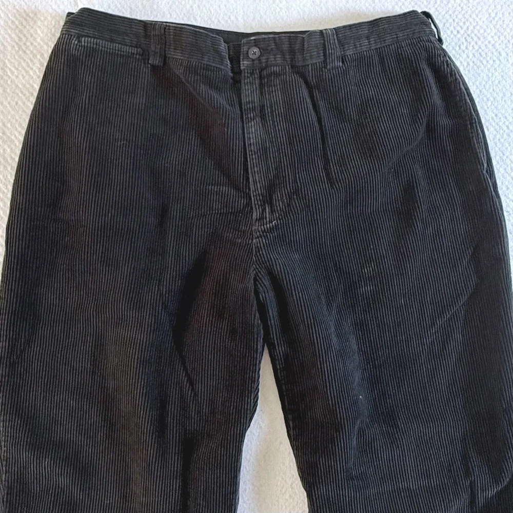 Polo Ralph Lauren Philip Pant Mens 40x32 Wide Wale Corduroy Black